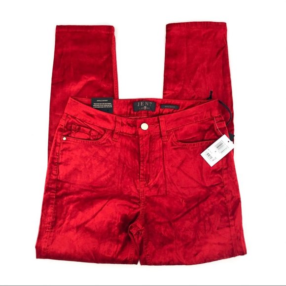 7 For All Mankind Red Skinny Jeans | New With Tags - Picture 2 of 9